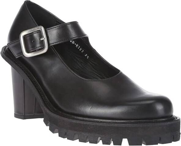 Comme des Garcons Hoge hakken Leather Mary Janes in zwart