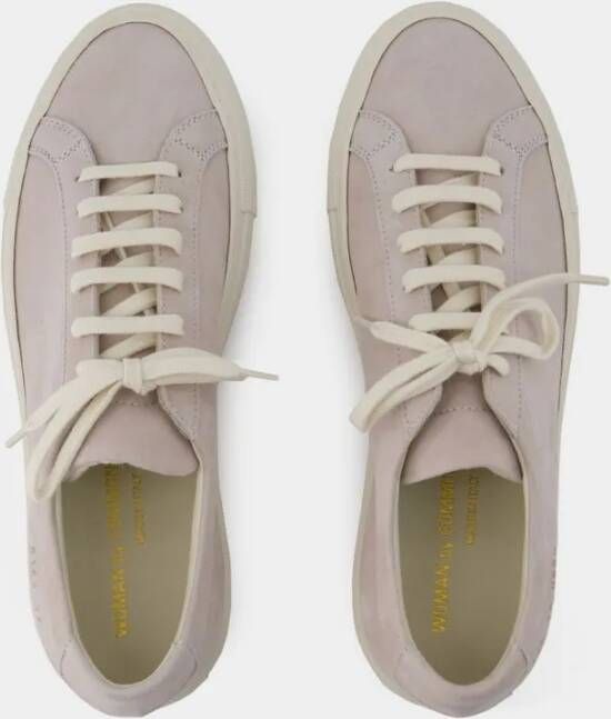 Common Projects Low-Top Sneakers Contrast Achilles Sneakers Leather Beige in beige
