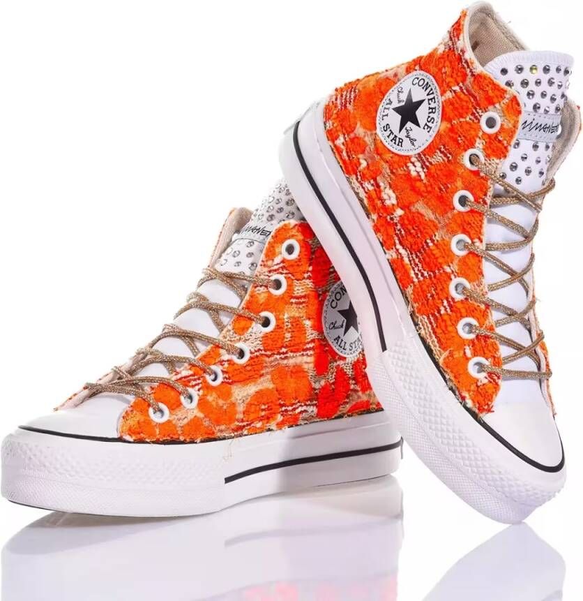 Converse Low-Top Sneakers Platform Multicolour Sneakers in oranje