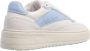 Copenahgen studios Copenhagen Studios dames sneaker Charente wit blauw leder - Thumbnail 17