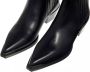 Copenhagen Shoes Zwarte Leren Cowboy Enkellaarzen Black Dames - Thumbnail 3