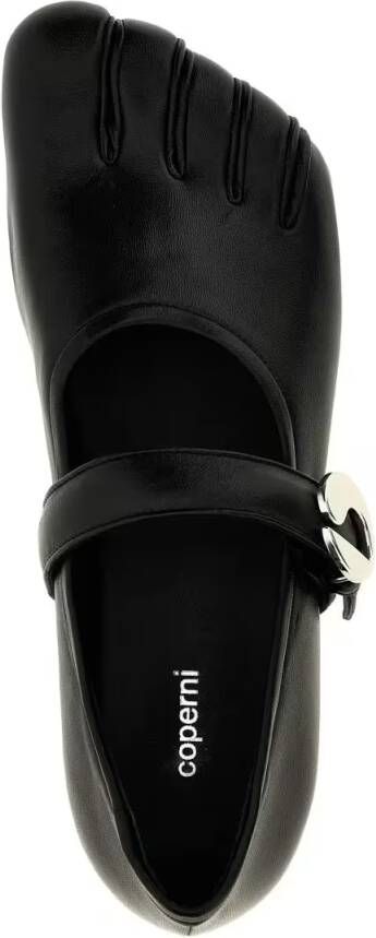 Coperni 'Five-Toe' Ballet Flats in zwart