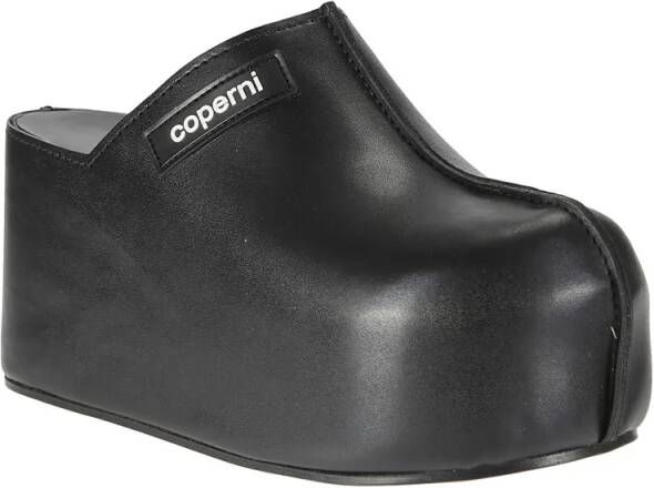Coperni Sandalen Synthetic Leather Wedge Slipper in zwart