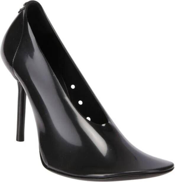 Courrèges Hoge hakken Black Stilettos In Semi-Transparent Translucent Ru in zwart