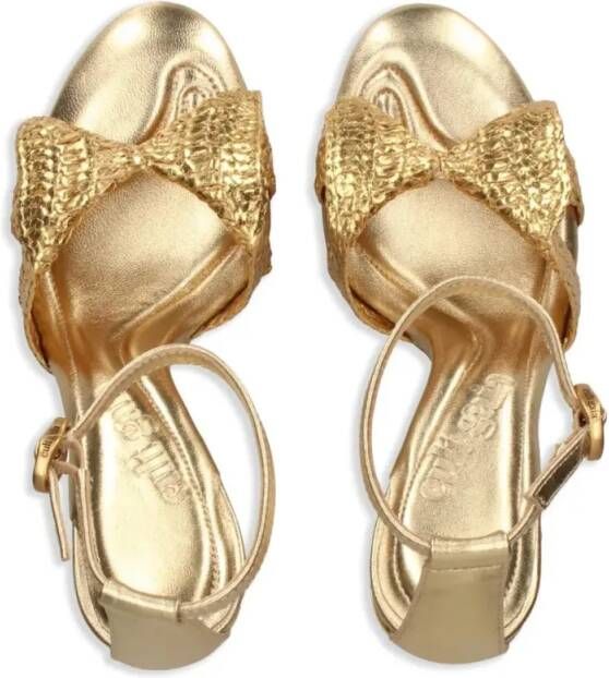 Cult Gaia Sandalen 100Mm Zephyr Sandals in goud