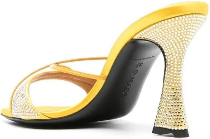 D'ACCORI Sandalen Lust Mule High Heels in geel