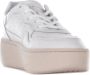 D.a.t.e. Witte Leren Lage Sneakers met Geperforeerde Neus White Dames - Thumbnail 12