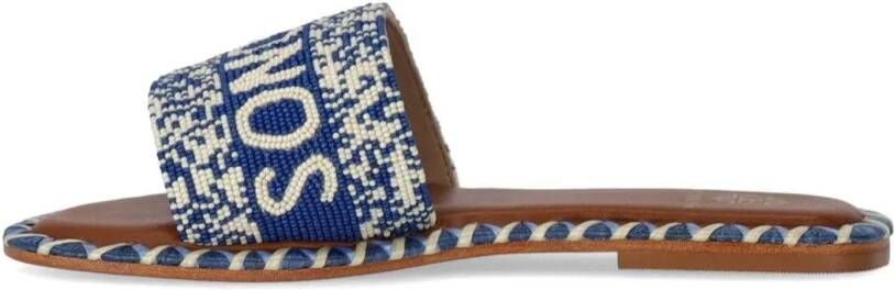 De Siena Sandalen MYKONOS BLAU SLIDE in blauw