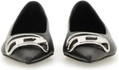 Diesel "D-Venus" Ballerina in zwart