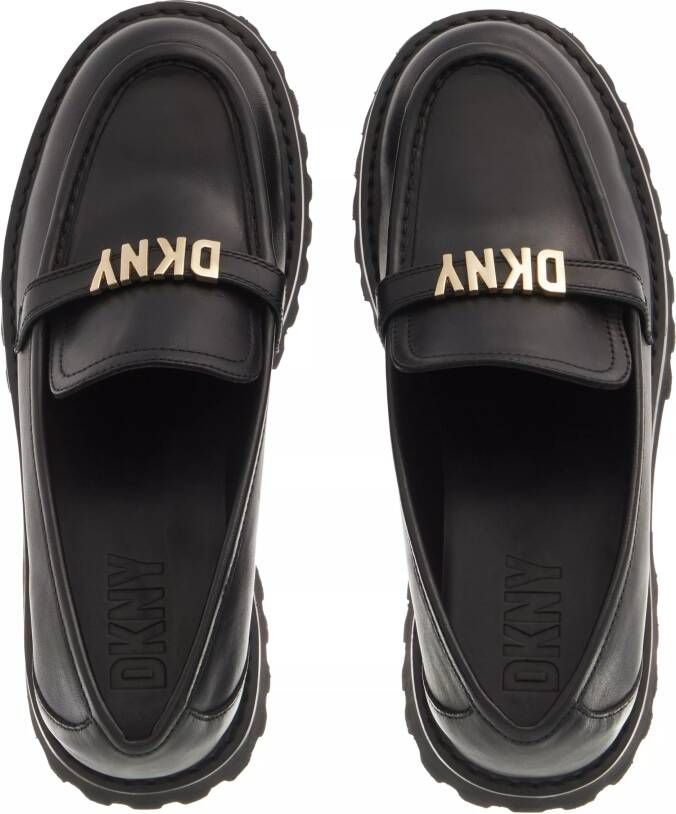 DKNY Loafers & ballerina schoenen Lug Mocassin 4 3 Cm in zwart