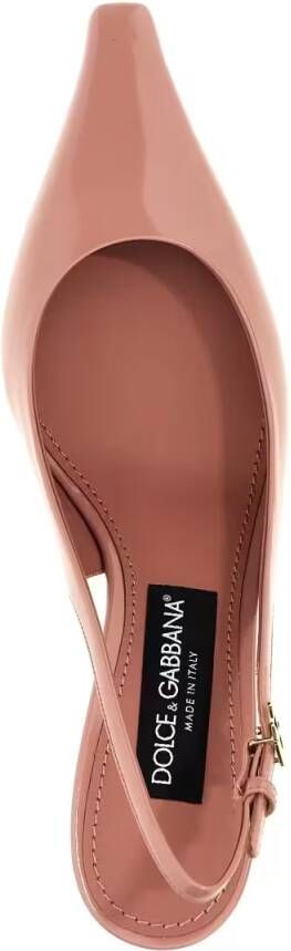 Dolce&Gabbana Hoge hakken 'Dg' Slingback in roze