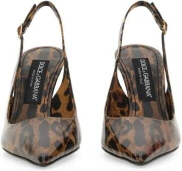 Dolce&Gabbana Hoge hakken Leather Sling Back in meerkleurig