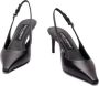 Dolce&Gabbana Hoge hakken Black Leather Slingbacks in zwart - Thumbnail 2