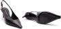 Dolce&Gabbana Hoge hakken Black Leather Slingbacks in zwart - Thumbnail 3