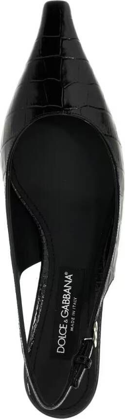 Dolce&Gabbana Hoge hakken 'Mun' Slingback in zwart