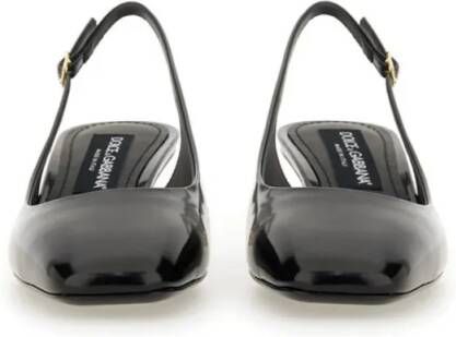 Dolce&Gabbana Hoge hakken Patent Leather Slingback in zwart