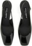 Dolce&Gabbana Hoge hakken Patent Leather Slingback in zwart - Thumbnail 3