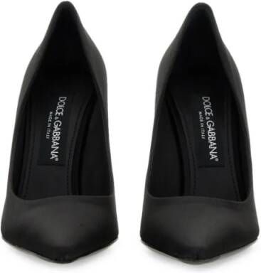 Dolce&Gabbana Hoge hakken Satin Décolleté in zwart