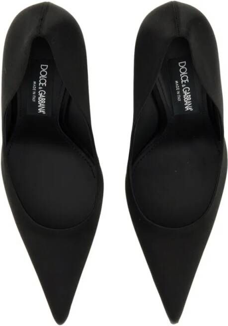 Dolce&Gabbana Hoge hakken Satin Décolleté in zwart