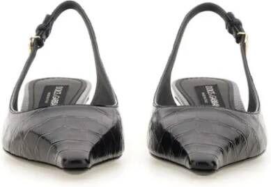 Dolce&Gabbana Hoge hakken Slingback With Logo in zwart