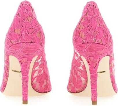 Dolce&Gabbana Hoge hakken Taormina Lace Pumps in roze