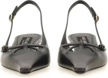 Dolce&Gabbana Hoge hakken Tassel Slingback Shoe in zwart