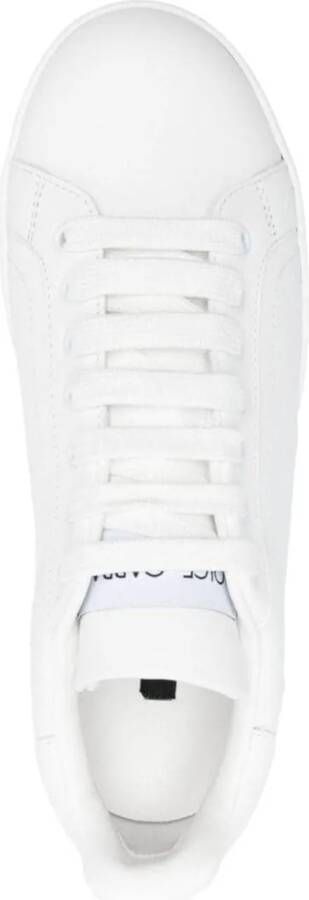Dolce&Gabbana Low-Top Sneakers Dames Portofino Sneaker Wit in wit