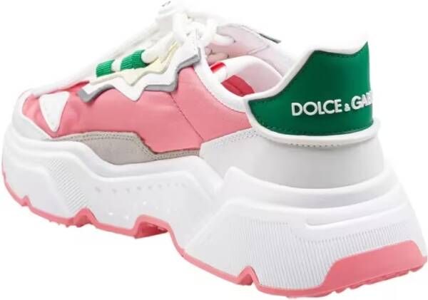 Dolce&Gabbana Low-Top Sneakers Dynamic Daymaster Sneakers In Nylon And Calfskin in wit