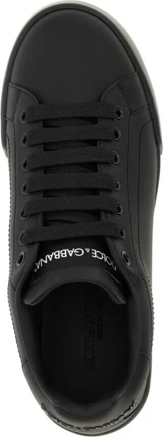 Dolce&Gabbana Low-Top Sneakers 'Portofino' Sneakers in zwart