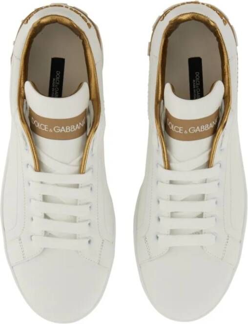 Dolce&Gabbana Low-Top Sneakers Sneaker Portofino in wit