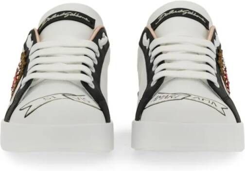 Dolce&Gabbana Low-Top Sneakers Sneaker Portofino in wit