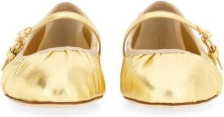 Dolce&Gabbana Mordoré Nappa Ballerina in goud