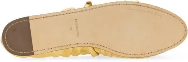 Dolce&Gabbana Mordoré Nappa Ballerina in goud