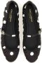 Dolce&Gabbana Printed Satin Ballerina in zwart - Thumbnail 4