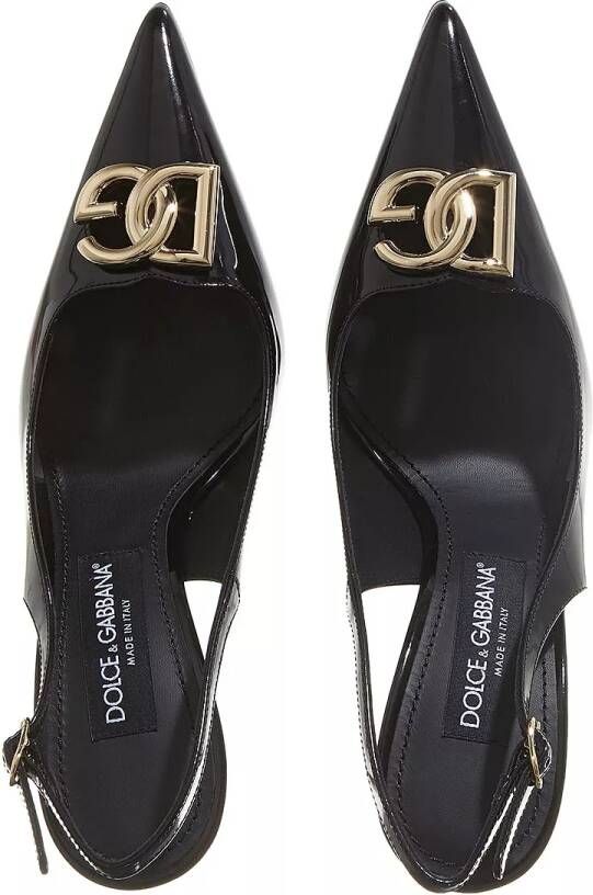 Dolce&Gabbana Pumps & high heels Logo-Detailed Slingback Pumps in zwart