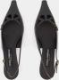 Dolce & Gabbana Zwarte Leren Slingbacks Puntige Neus Black Dames - Thumbnail 15