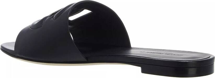 Dolce&Gabbana Sandalen Ciabattina Fascia Logo Dg CutOut in zwart