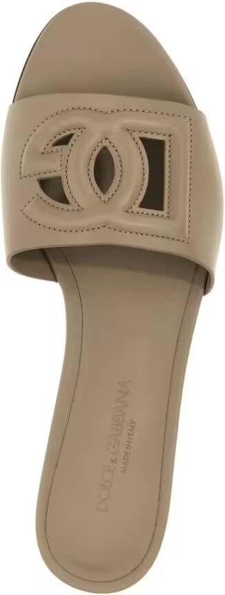 Dolce&Gabbana Sandalen 'Dg' Slides in beige