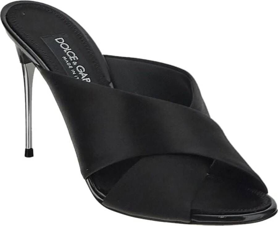 Dolce&Gabbana Sandalen Keira Satin Sandals in zwart