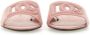 Dolce&Gabbana Sandalen Leather Slide Sandal in roze - Thumbnail 2