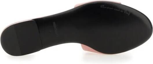 Dolce&Gabbana Sandalen Leather Slide Sandal in roze