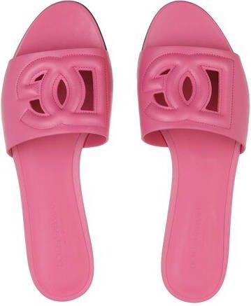 Dolce&Gabbana Sandalen *gesperrt*Logo Slides in pink