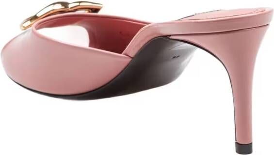 Dolce&Gabbana Sandalen Pink Leather Keira Sandal in roze