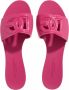 Dolce&Gabbana Sandalen Rubber Beachwear Slides with DG Logo Sandal in roze - Thumbnail 3