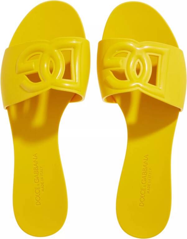 Dolce&Gabbana Sandalen Rubber Sandal in geel