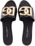 Dolce&Gabbana Sandalen Shiny Calfskin Mules With DG Logo in zwart - Thumbnail 8