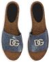 Dolce&Gabbana Slippers & Mules Dames Flower Power Blauw in blauw - Thumbnail 9
