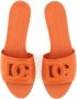 Dolce&Gabbana Sandalen Slide Sandal With Logo in oranje - Thumbnail 4