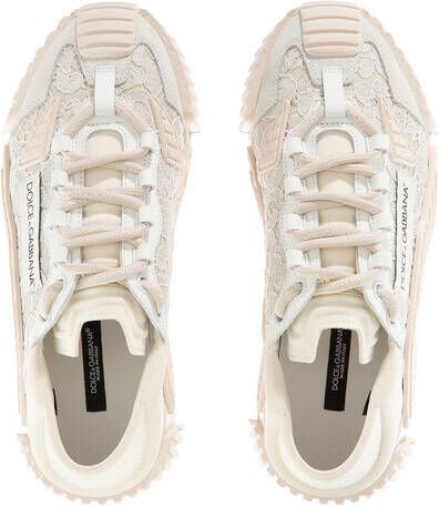 Dolce&Gabbana Sneakers Mixed-Materials N21 Slip-On Sneakers in beige