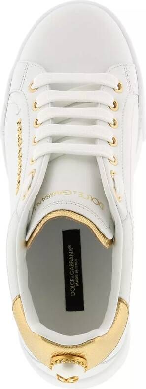Dolce&Gabbana Sneakers Portofino Pearl Sneakers Leather in wit